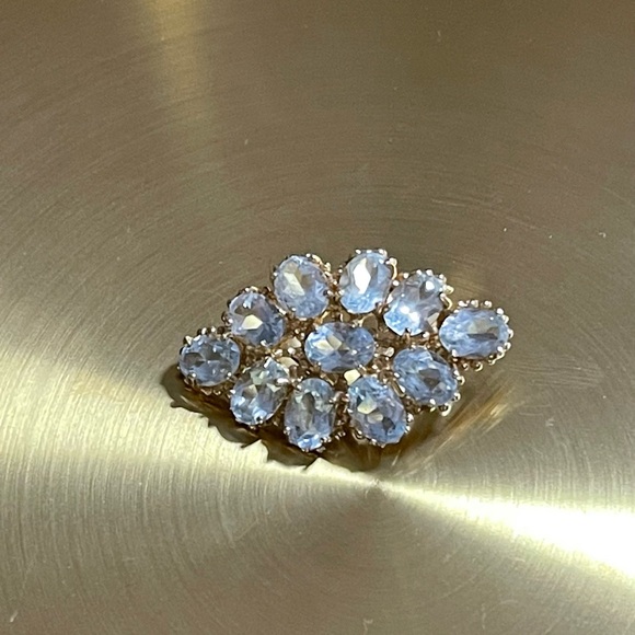 10k vintage topaz enhancer - Picture 4 of 5